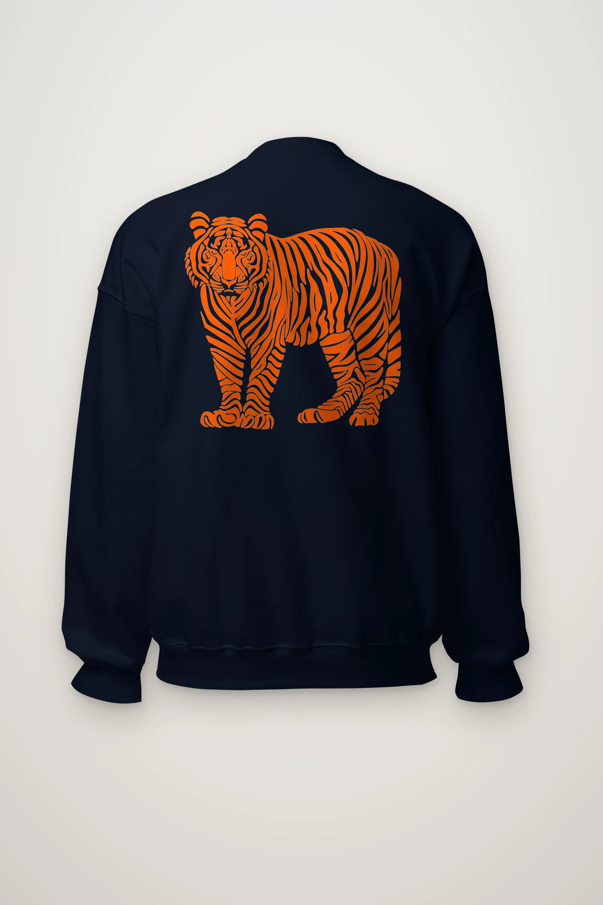 "Orange Tiger Lines" Heavy Blend Unisex Crewneck Sweatshirt