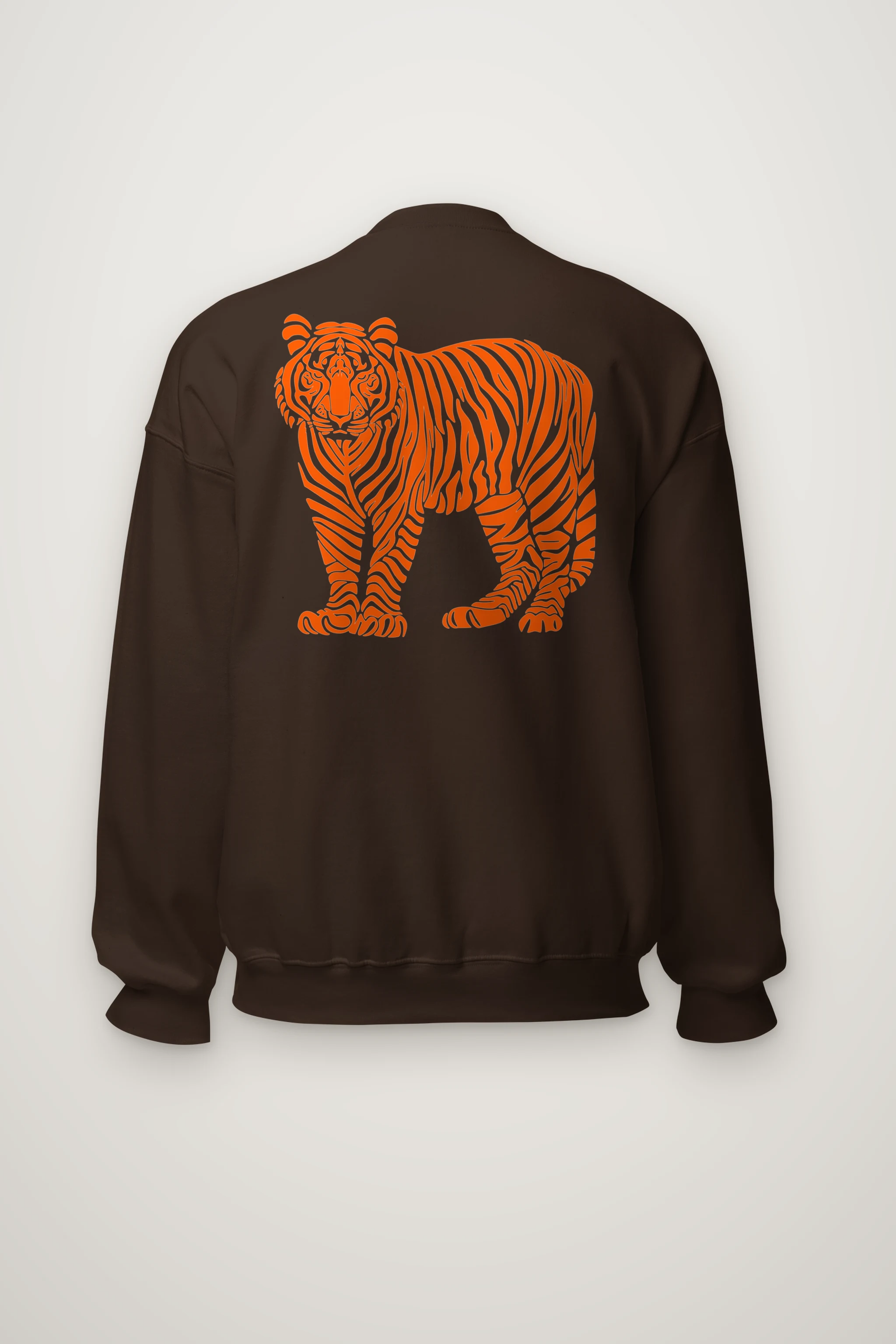 "Orange Tiger Lines" Heavy Blend Unisex Crewneck Sweatshirt