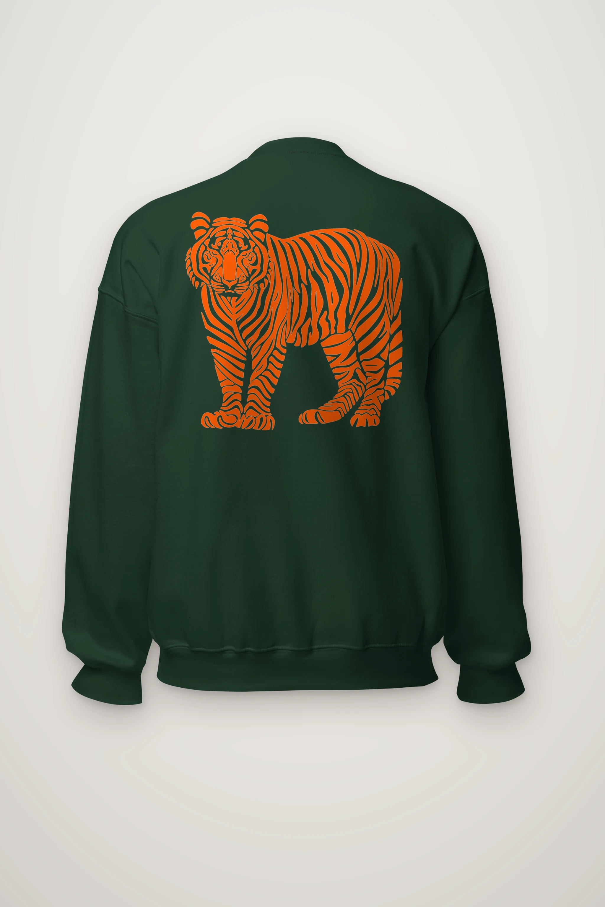 "Orange Tiger Lines" Heavy Blend Unisex Crewneck Sweatshirt