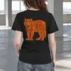 "Orange Tiger Lines" Heavyweight Unisex Crewneck T-shirt