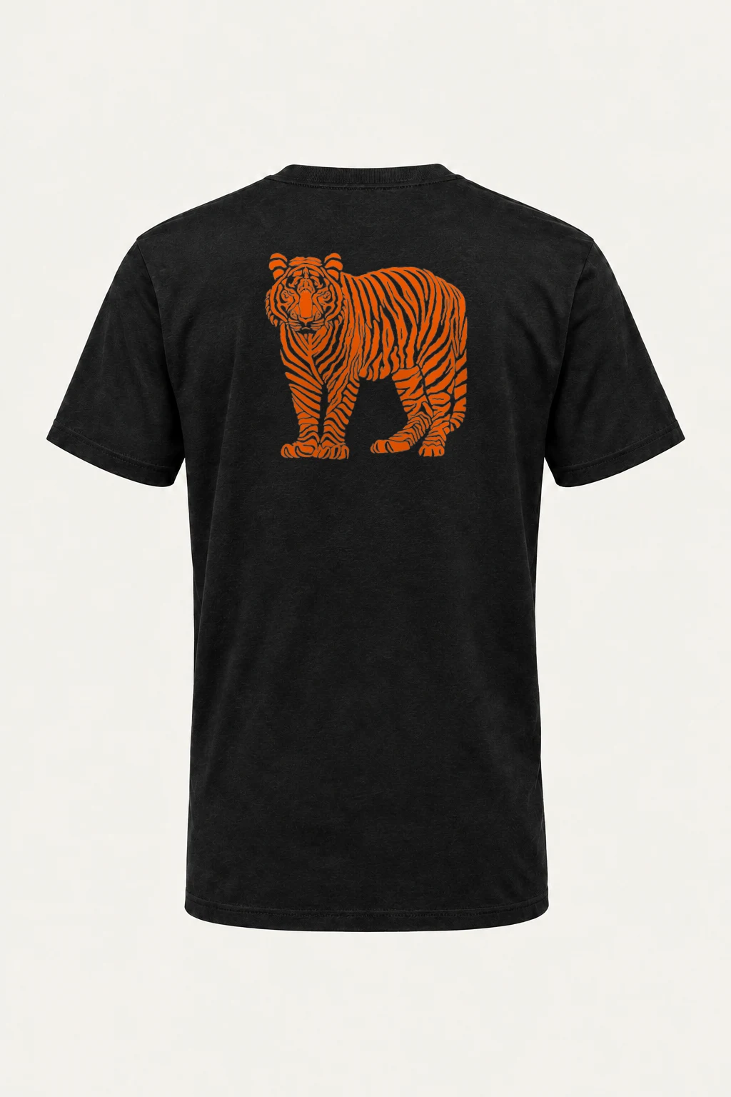 "Orange Tiger Lines" Heavyweight Unisex Crewneck T-shirt | Gildan 5000