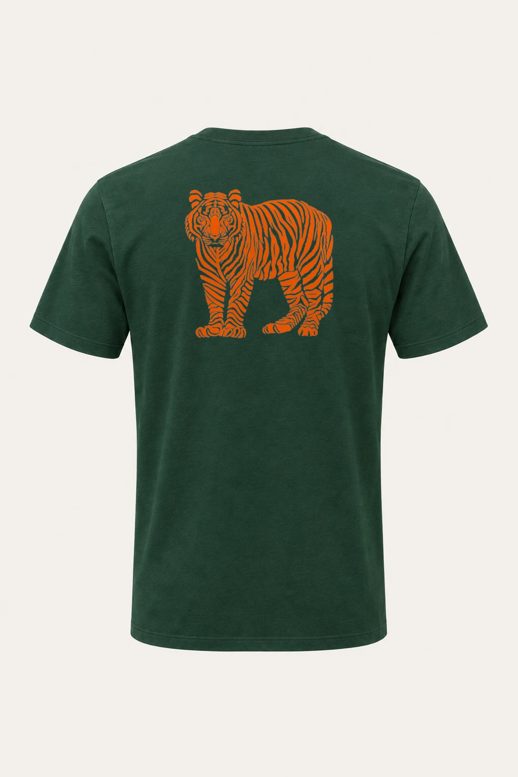 "Orange Tiger Lines" Heavyweight Unisex Crewneck T-shirt | Gildan 5000