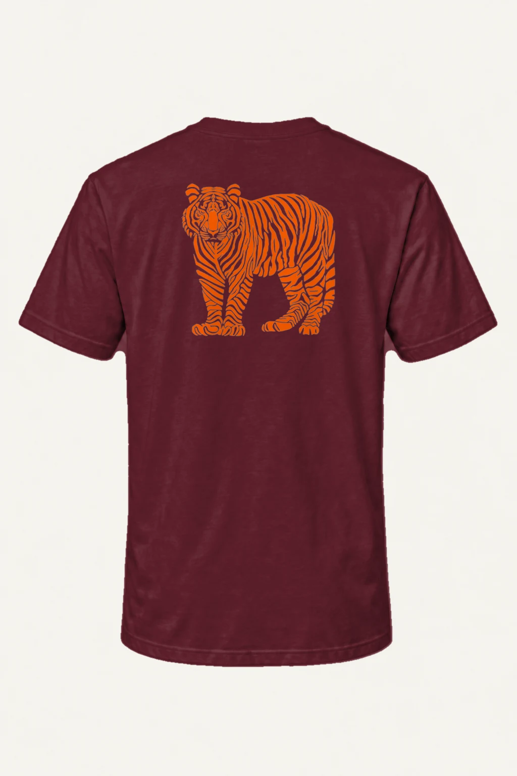 "Orange Tiger Lines" Heavyweight Unisex Crewneck T-shirt | Gildan 5000