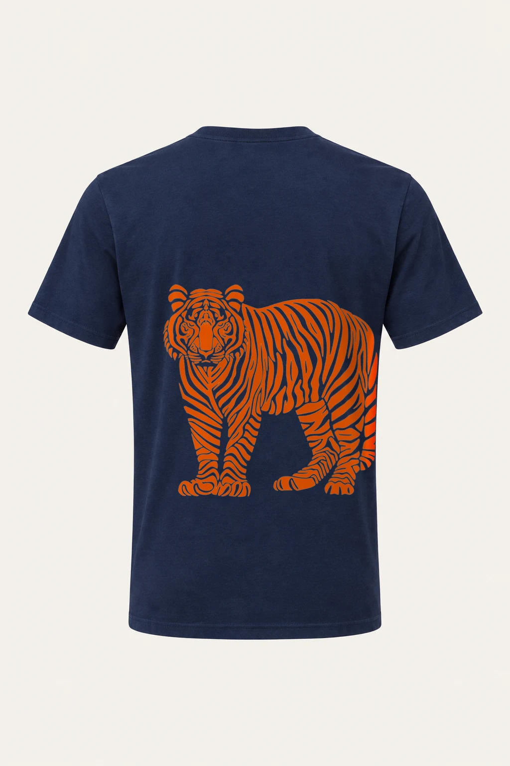 "Orange Tiger Lines" Heavyweight Unisex Crewneck T-shirt | Gildan 5000