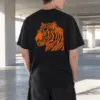 "Orange Tiger Profile" Heavyweight Unisex Crewneck T-shirt | Gildan 5000