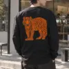 "Orange Tiger" Unisex Longsleeve T-shirt | Gildan 2400