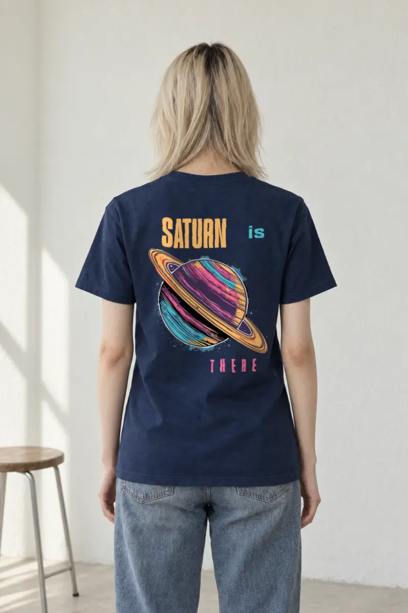 "Orbit After Dark" Heavyweight Unisex Crewneck T-shirt