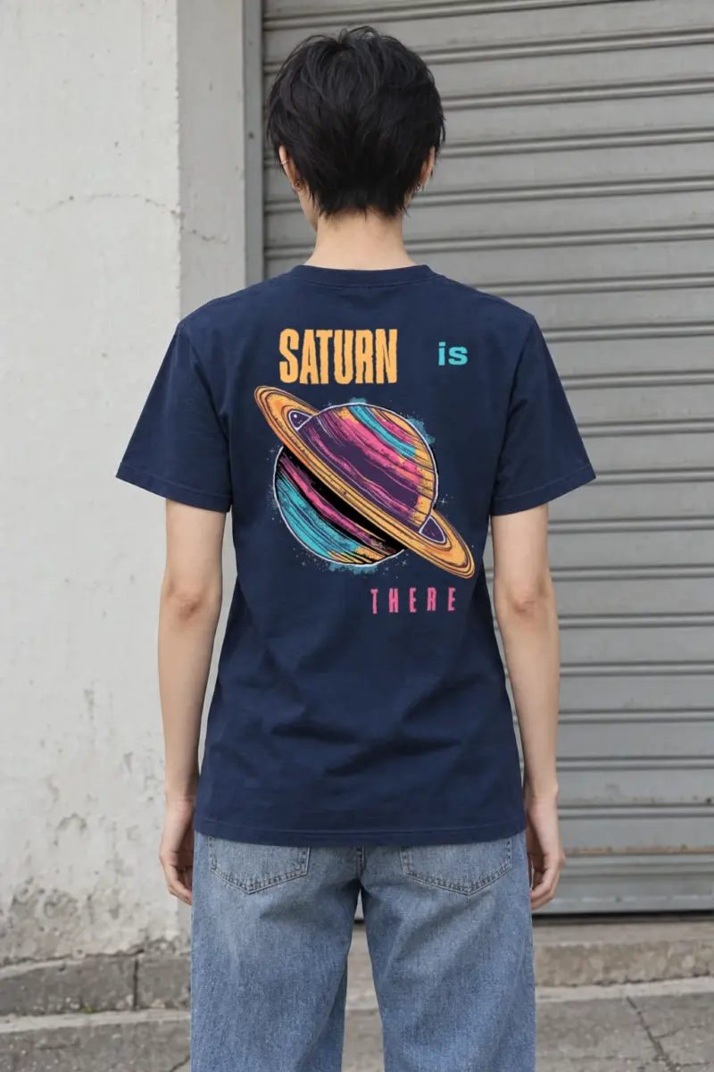 "Orbit After Dark" Heavyweight Unisex Crewneck T-shirt