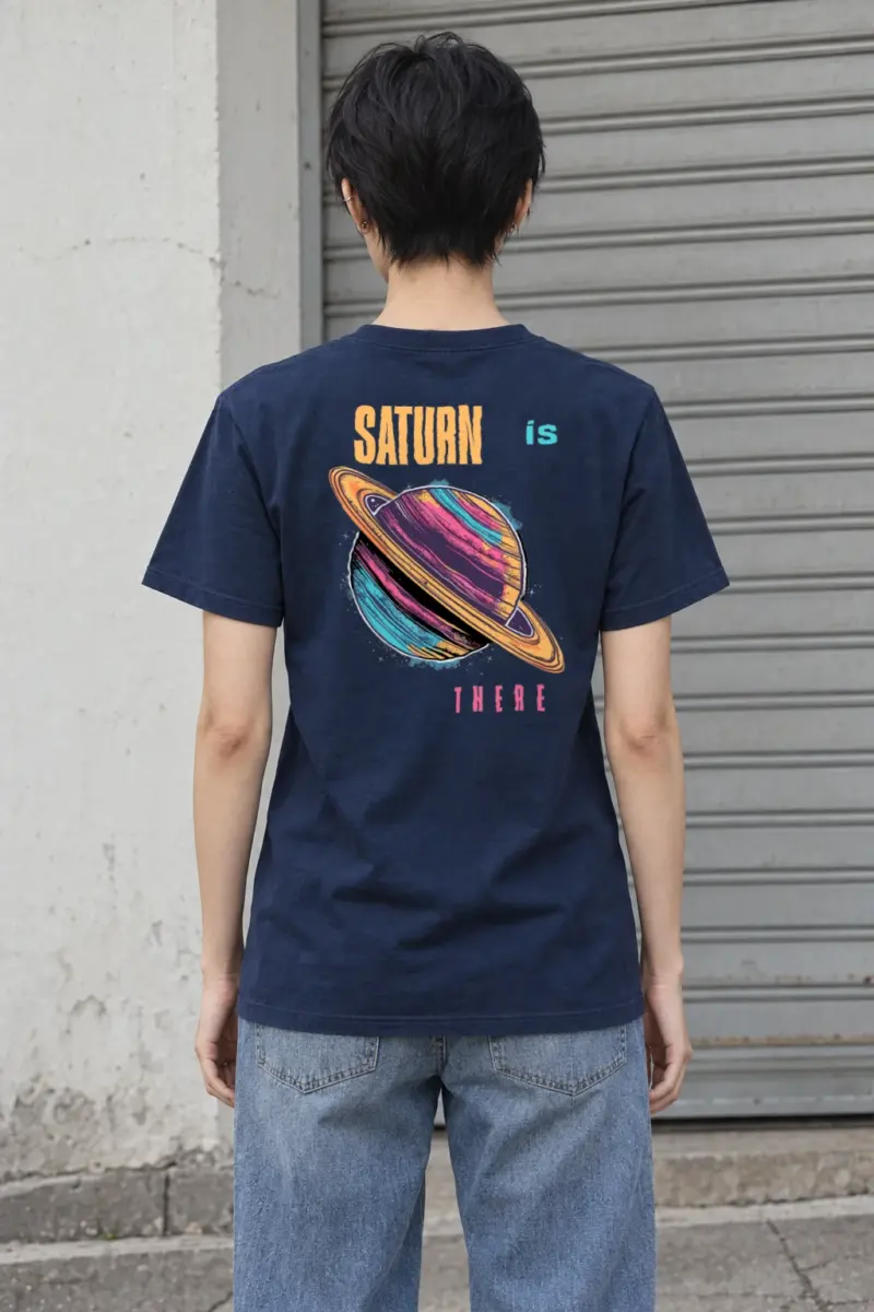 "Orbit After Dark" Heavyweight Unisex Crewneck T-shirt