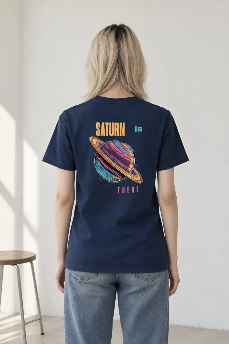 "Orbit After Dark" Heavyweight Unisex Crewneck T-shirt