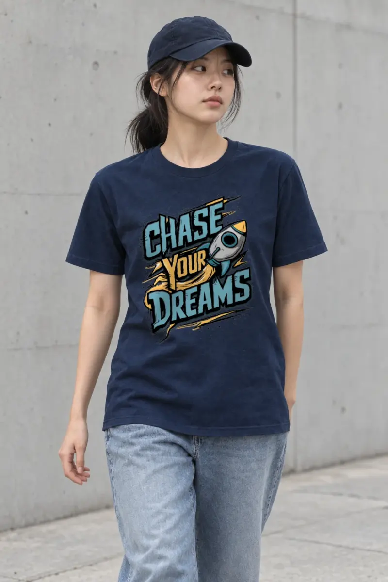 "Orbit Ambition" Heavyweight Unisex Crewneck T-shirt | Gildan 5000