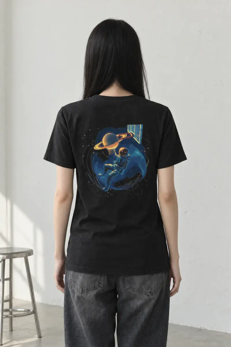"Orbit Court" Heavyweight Unisex Crewneck T-shirt