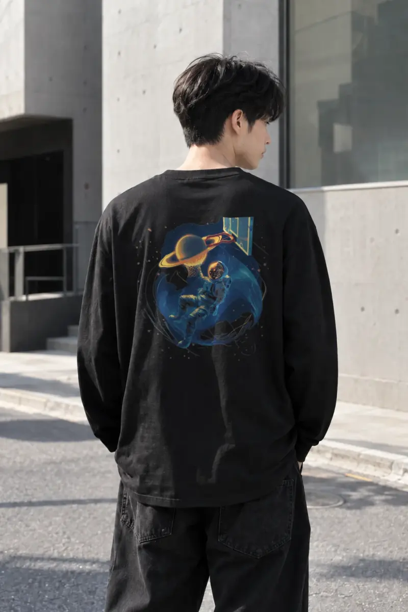 “Orbit Court” Unisex Longsleeve T-shirt | Gildan 2400