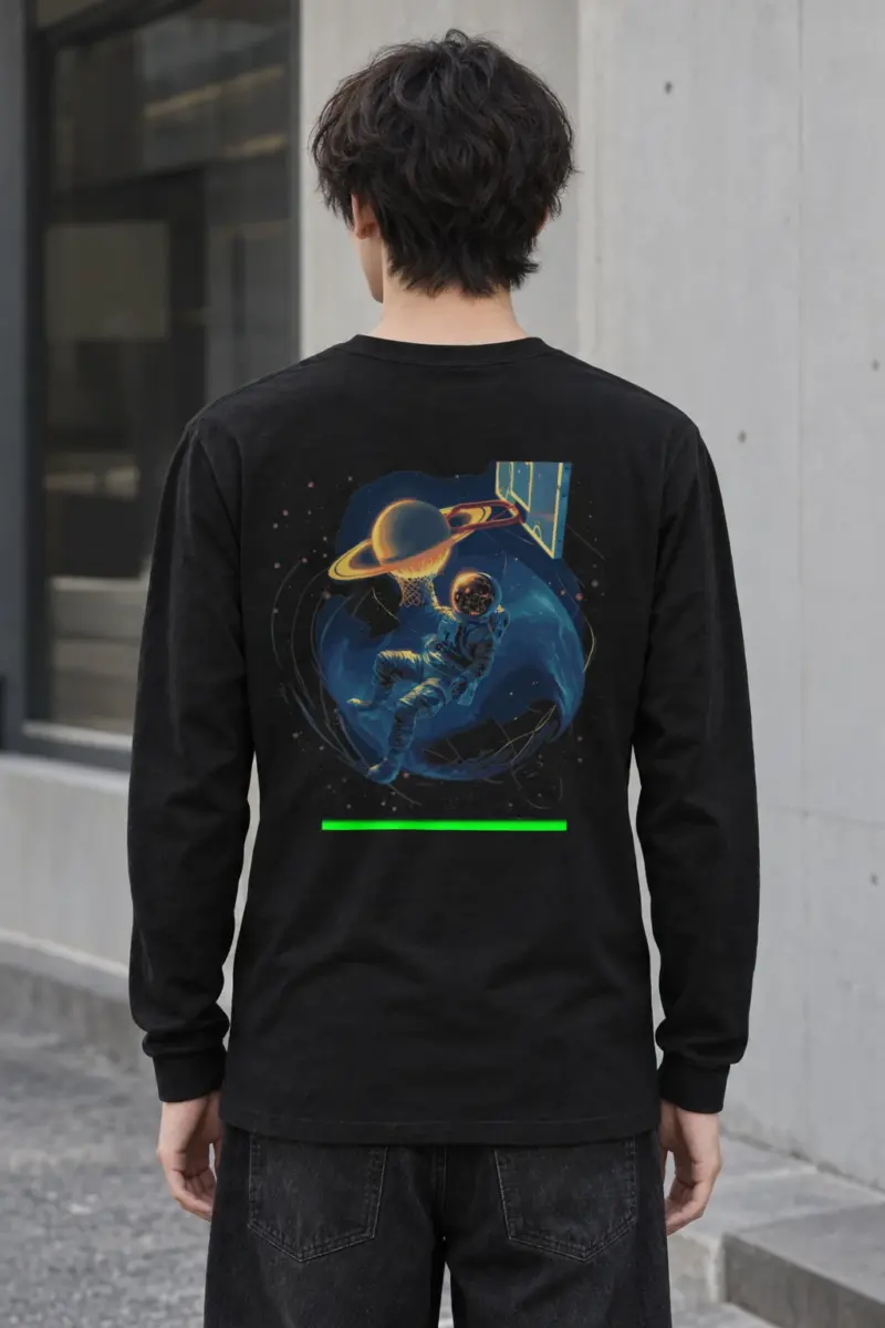 "Orbit Court" Unisex Longsleeve T-shirt | Gildan 2400