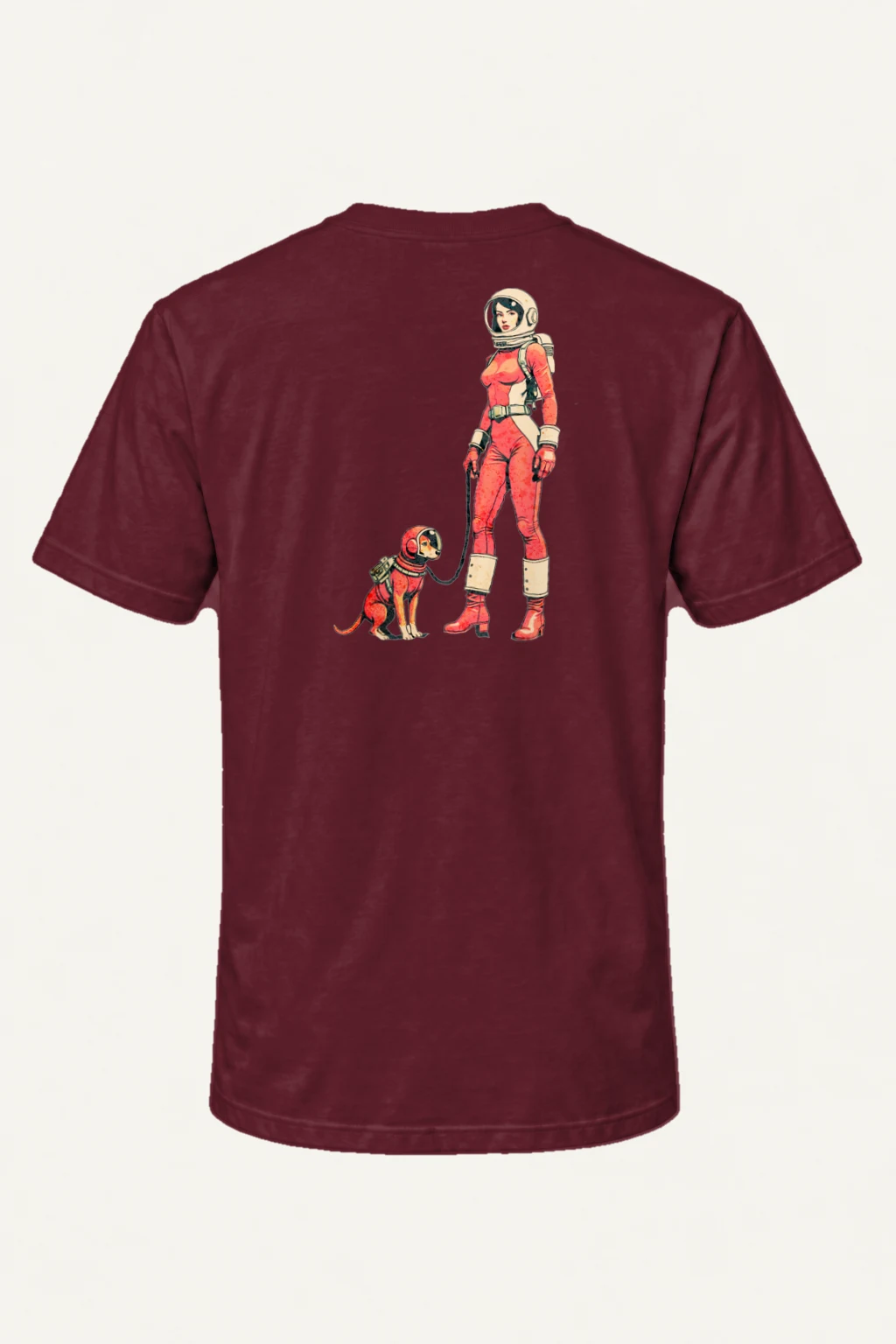 "Orbit Dog" Heavyweight Unisex Crewneck T-shirt | Gildan 5000