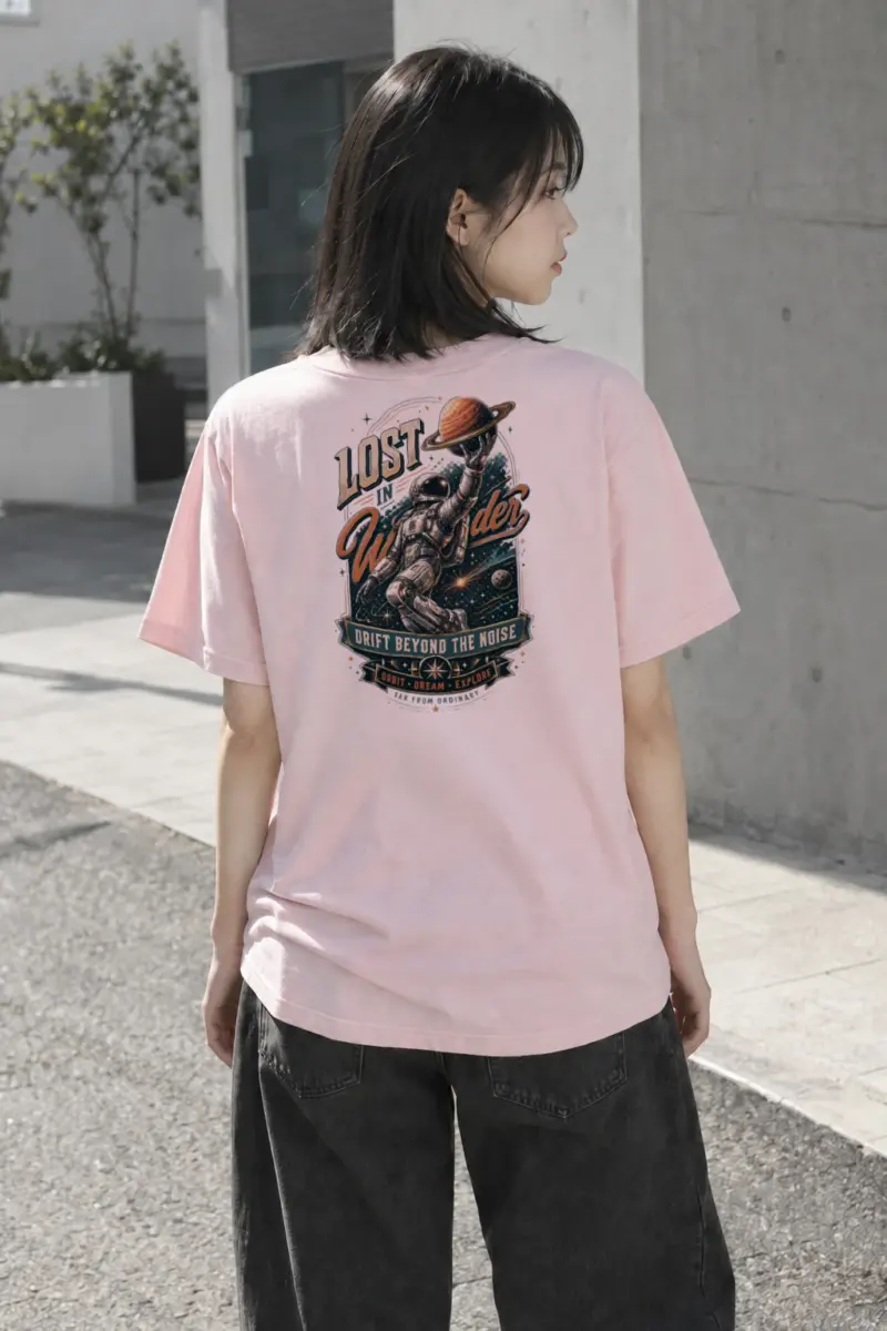 “Orbit Dream Explore” Heavyweight Unisex Crewneck T-shirt | Gildan 5000