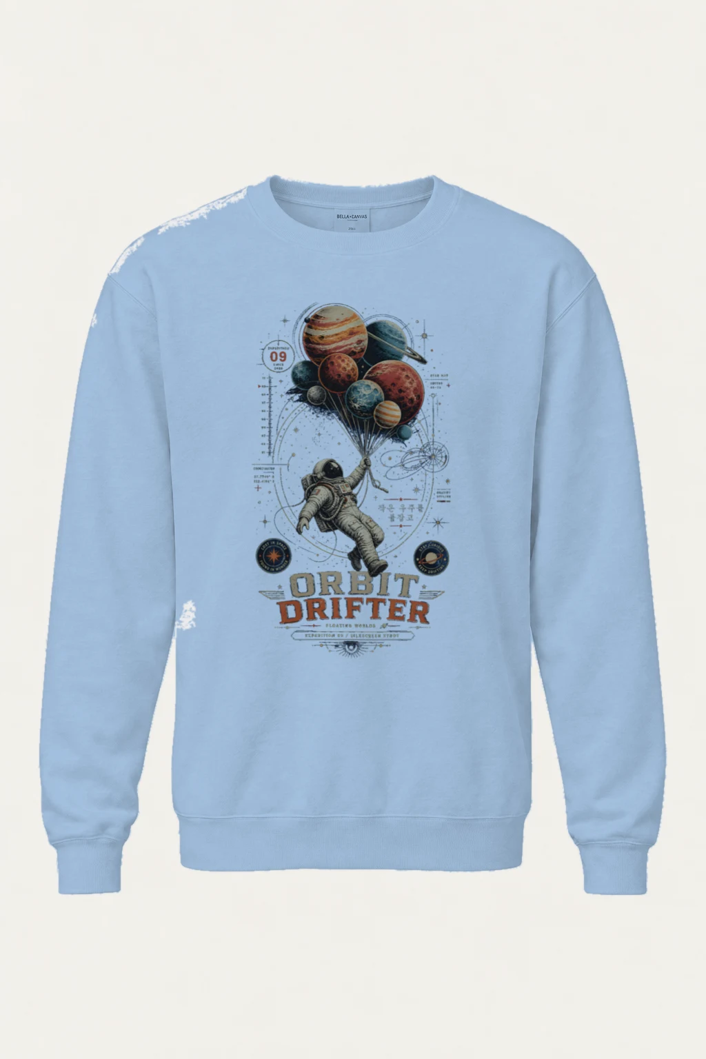 "Orbit Drifter" Heavy Blend Unisex Crewneck Sweatshirt | Gildan 18000