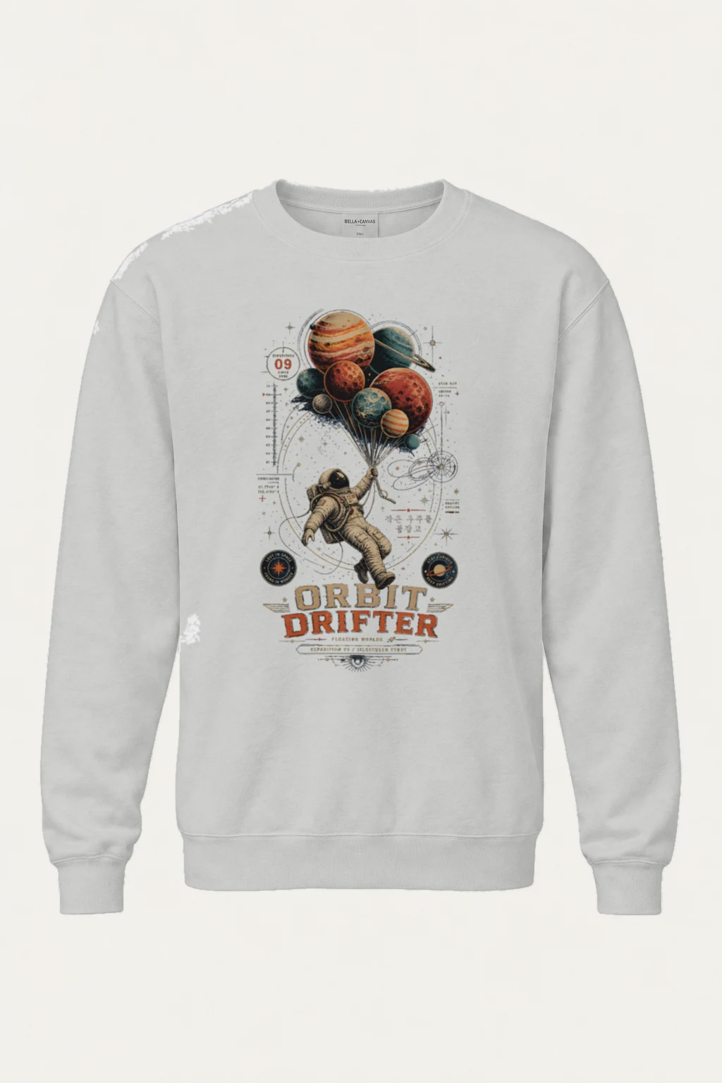 "Orbit Drifter" Heavy Blend Unisex Crewneck Sweatshirt | Gildan 18000