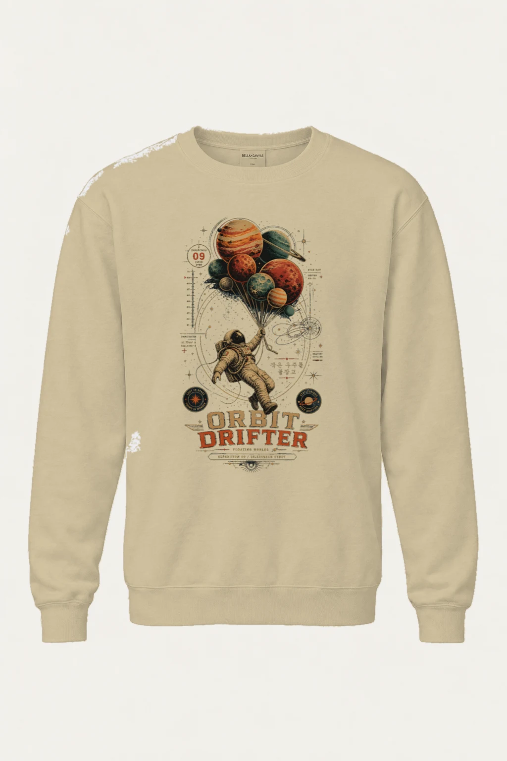 "Orbit Drifter" Heavy Blend Unisex Crewneck Sweatshirt | Gildan 18000