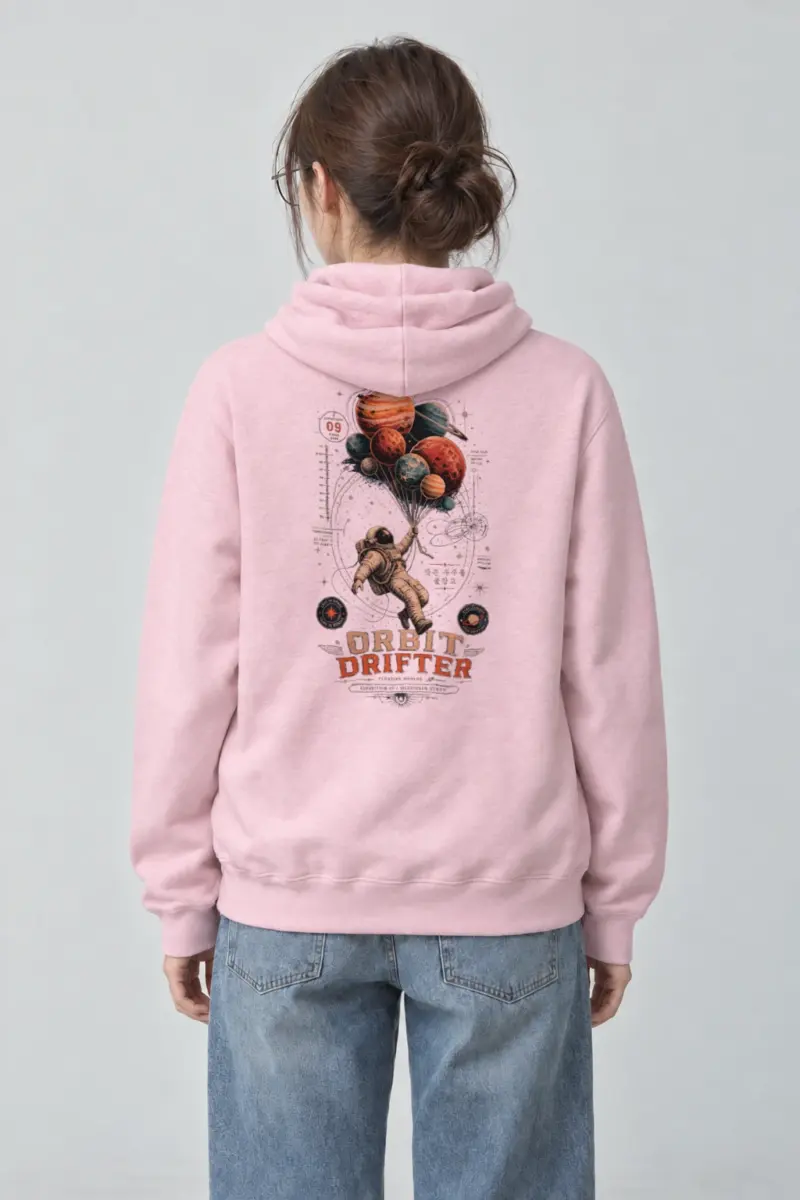 "Orbit Drifter" Heavy Blend Unisex Pullover Hoodie
