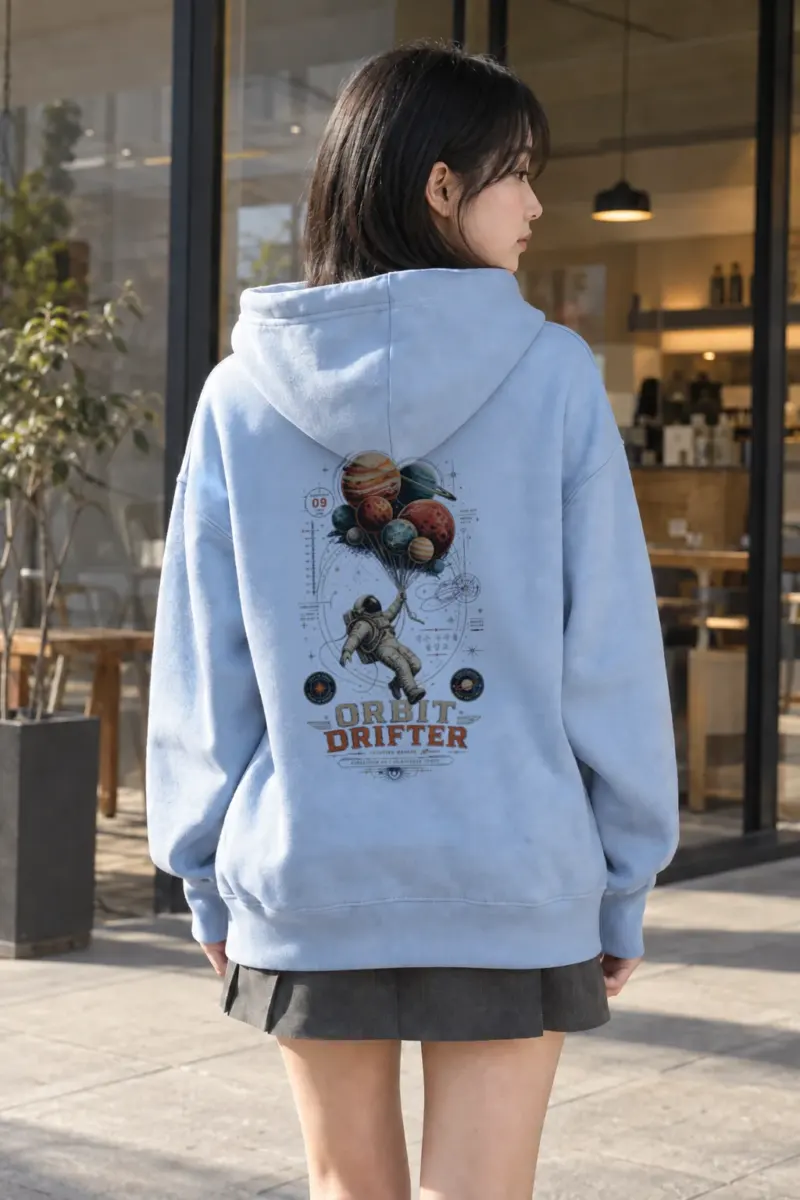 "Orbit Drifter" Heavy Blend Unisex Pullover Hoodie | Gildan 18500