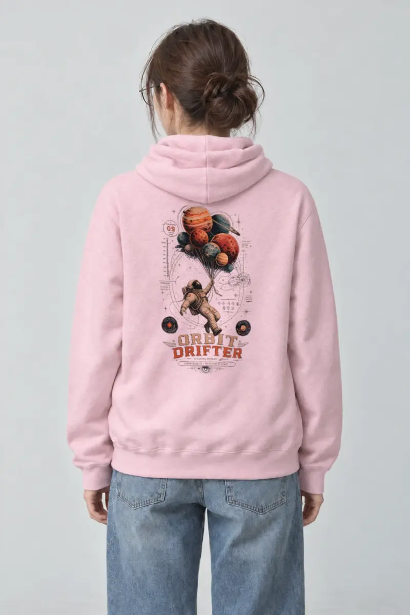 "Orbit Drifter" Heavy Blend Unisex Pullover Hoodie