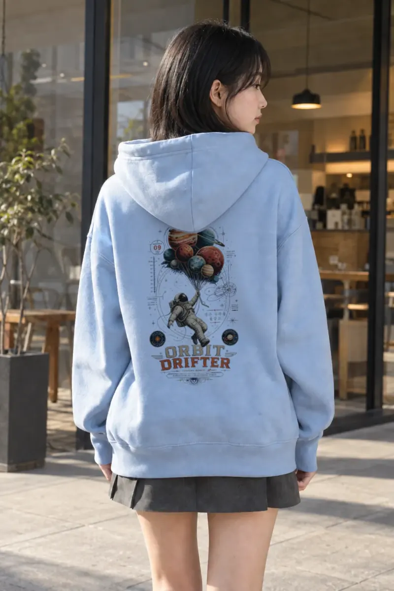 "Orbit Drifter" Heavy Blend Unisex Pullover Hoodie | Gildan 18500