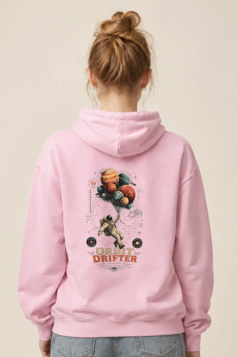 "Orbit Drifter" Heavy Blend Unisex Pullover Hoodie