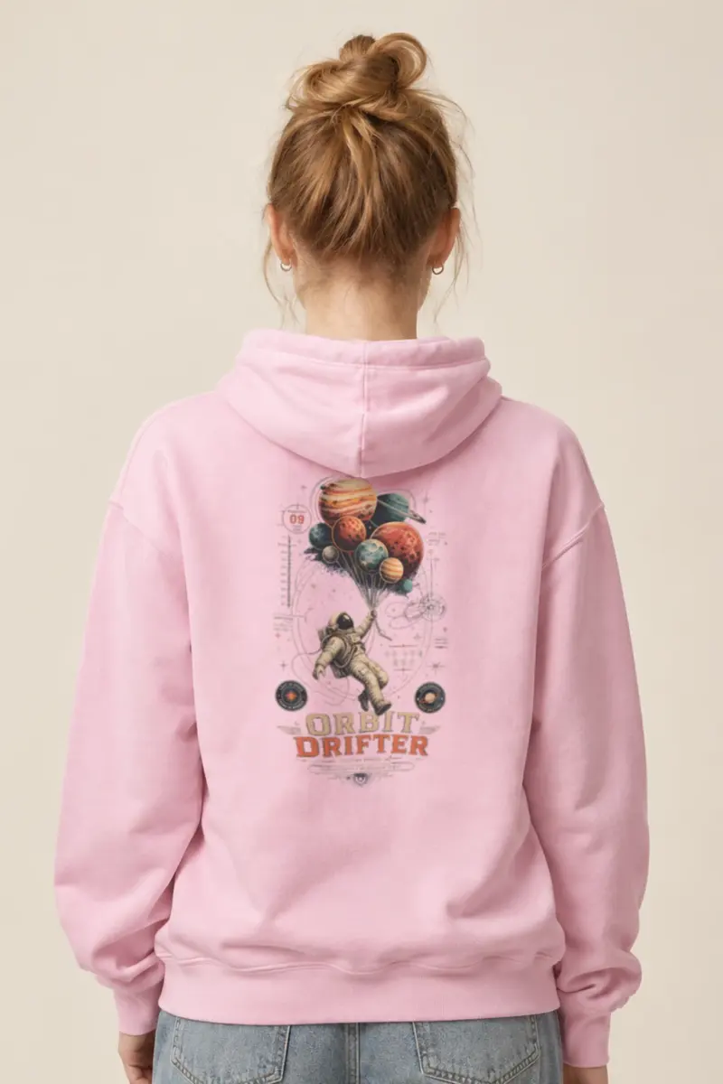 "Orbit Drifter" Heavy Blend Unisex Pullover Hoodie