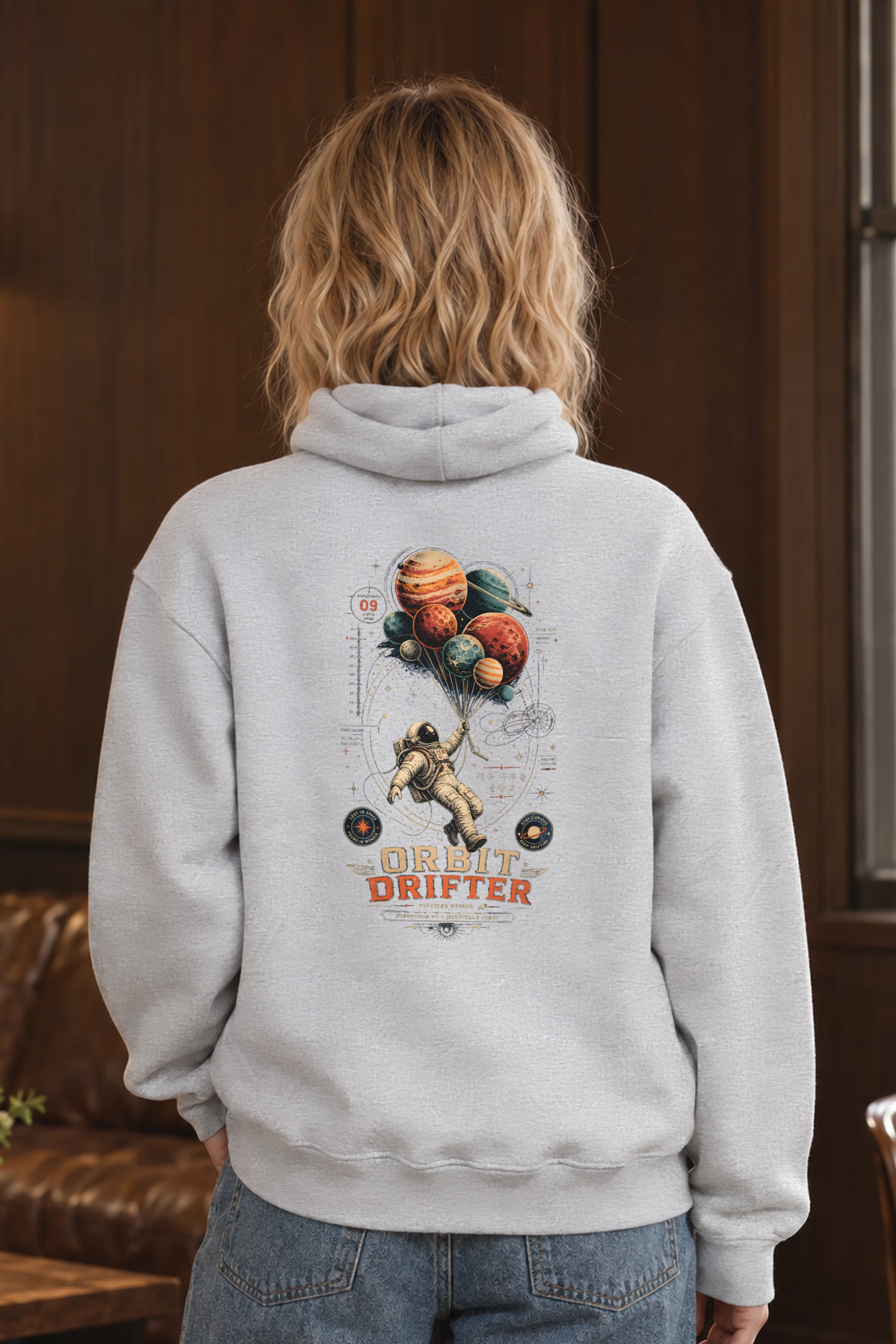 "Orbit Drifter" Unisex Pullover Hoodie