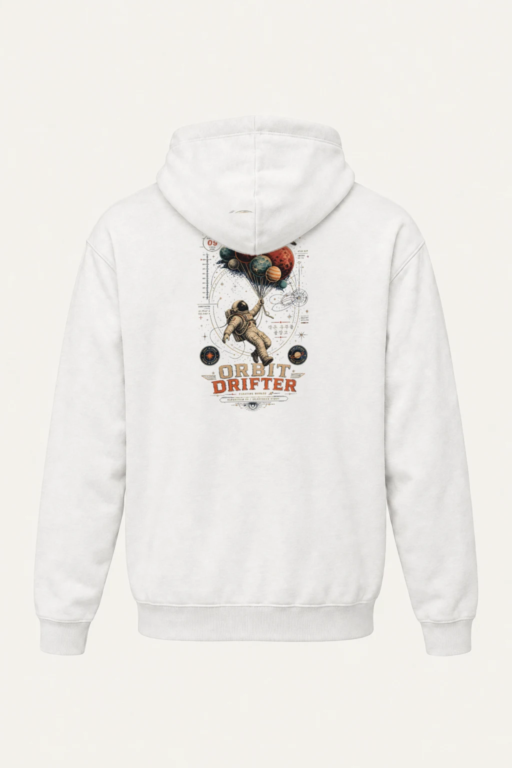 "Orbit Drifter" Heavy Blend Unisex Pullover Hoodie | Gildan 18500