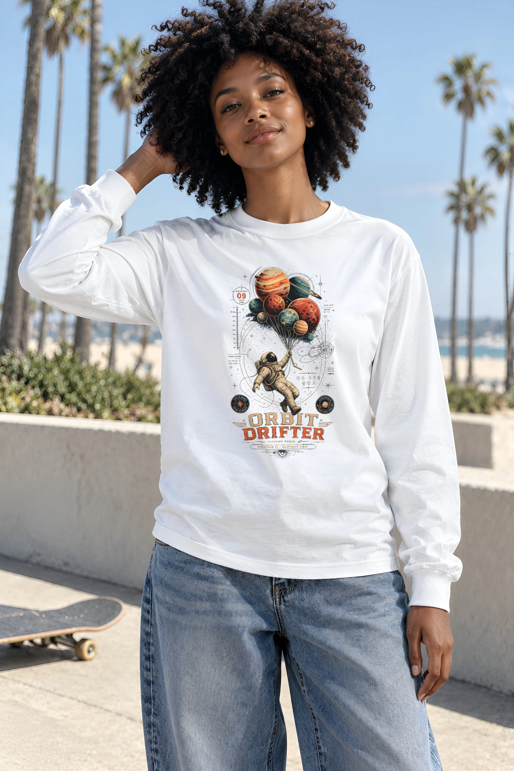"Orbit Drifter" Unisex Longsleeve T-shirt