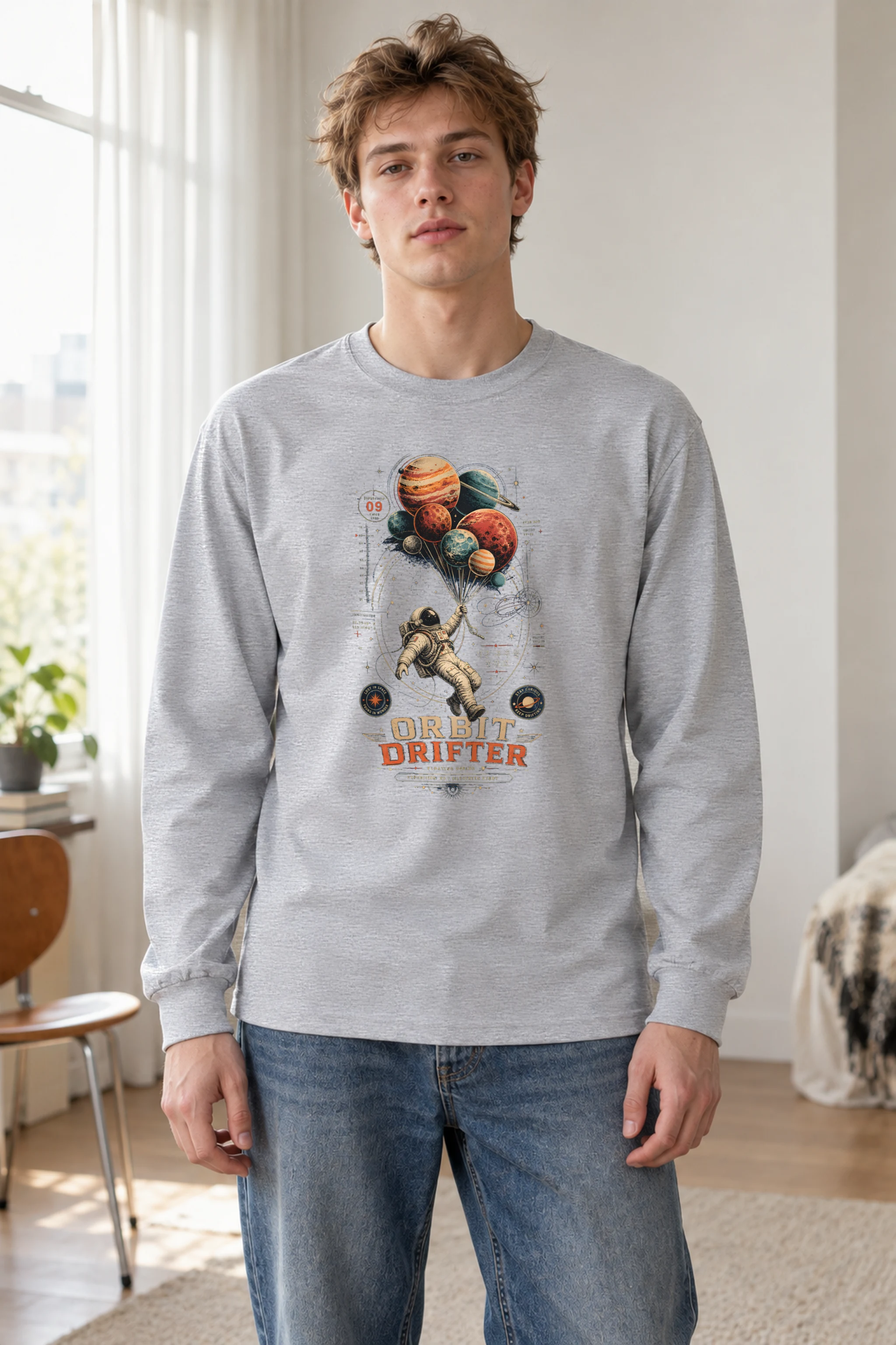 "Orbit Drifter" Unisex Longsleeve T-shirt