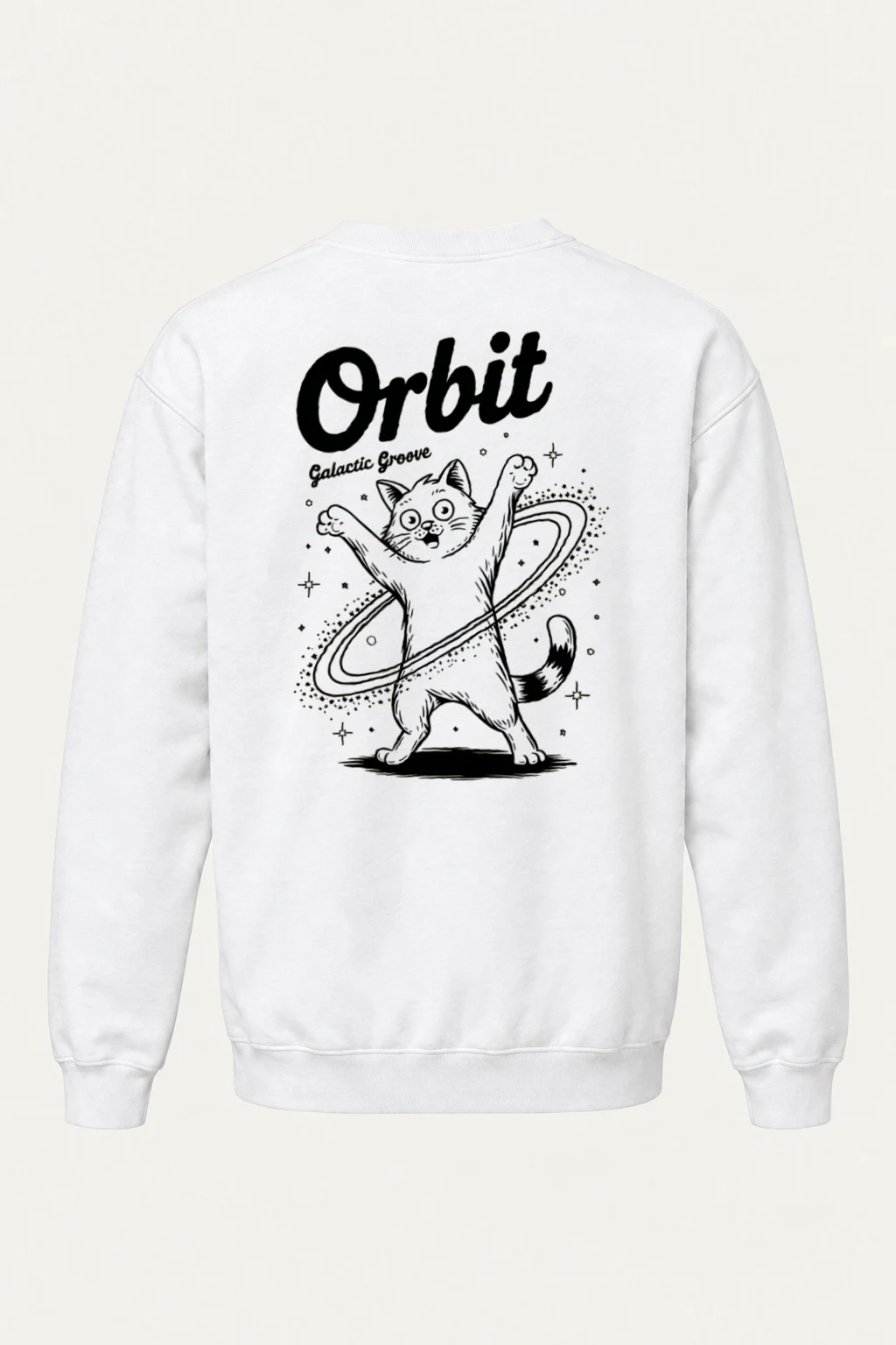 "Orbit Galactic Groove" Heavy Blend Unisex Crewneck Sweatshirt | Gildan 18000