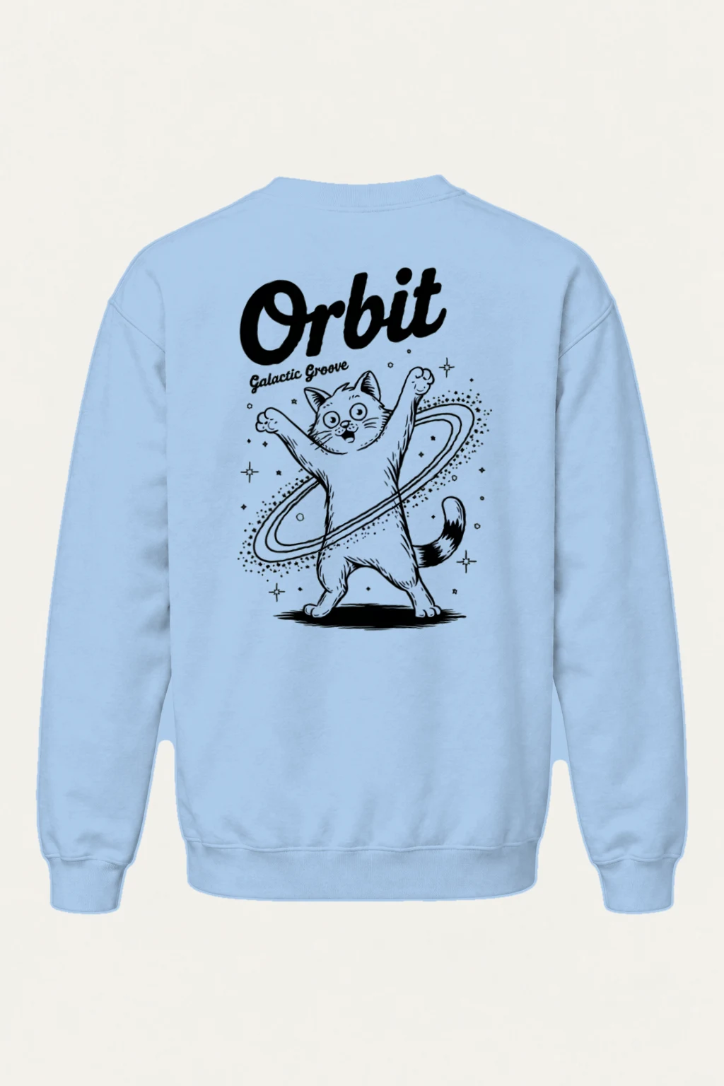 "Orbit Galactic Groove" Heavy Blend Unisex Crewneck Sweatshirt | Gildan 18000