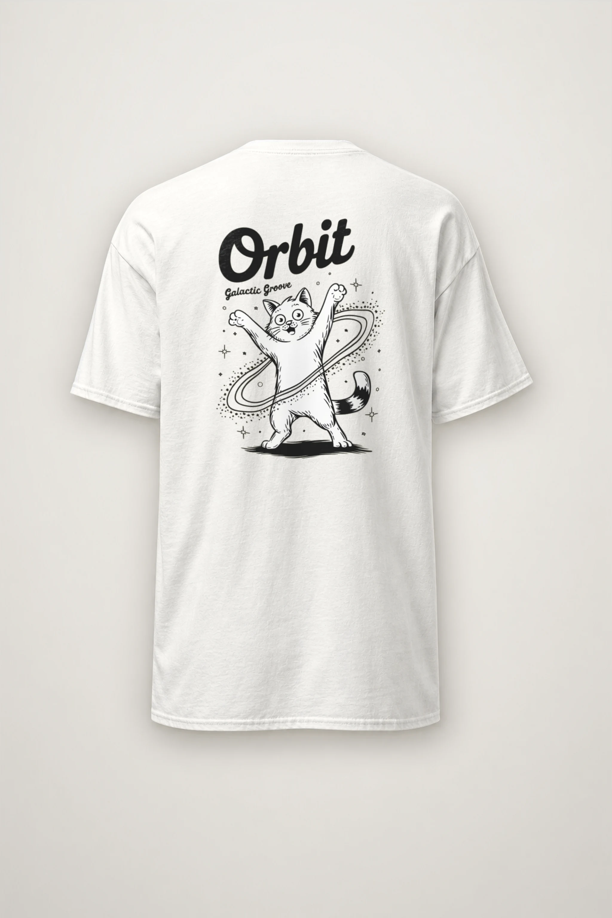 "Orbit Galactic Groove" Heavyweight Unisex Crewneck T-shirt