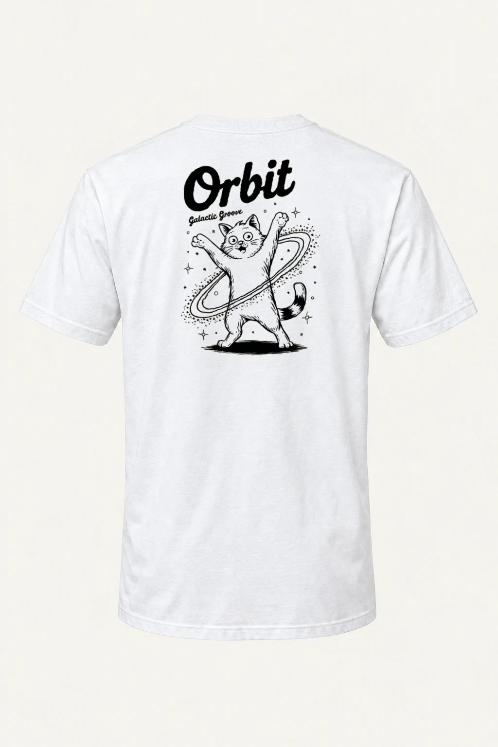 "Orbit Galactic Groove" Heavyweight Unisex Crewneck T-shirt | Gildan 5000