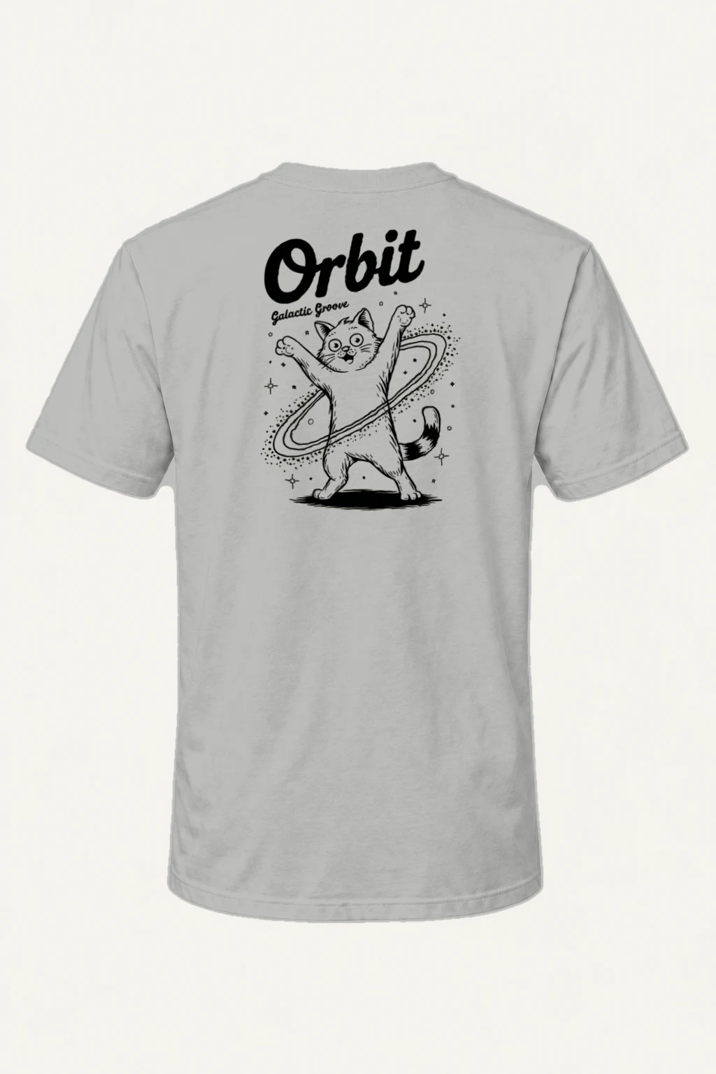 "Orbit Galactic Groove" Heavyweight Unisex Crewneck T-shirt | Gildan 5000