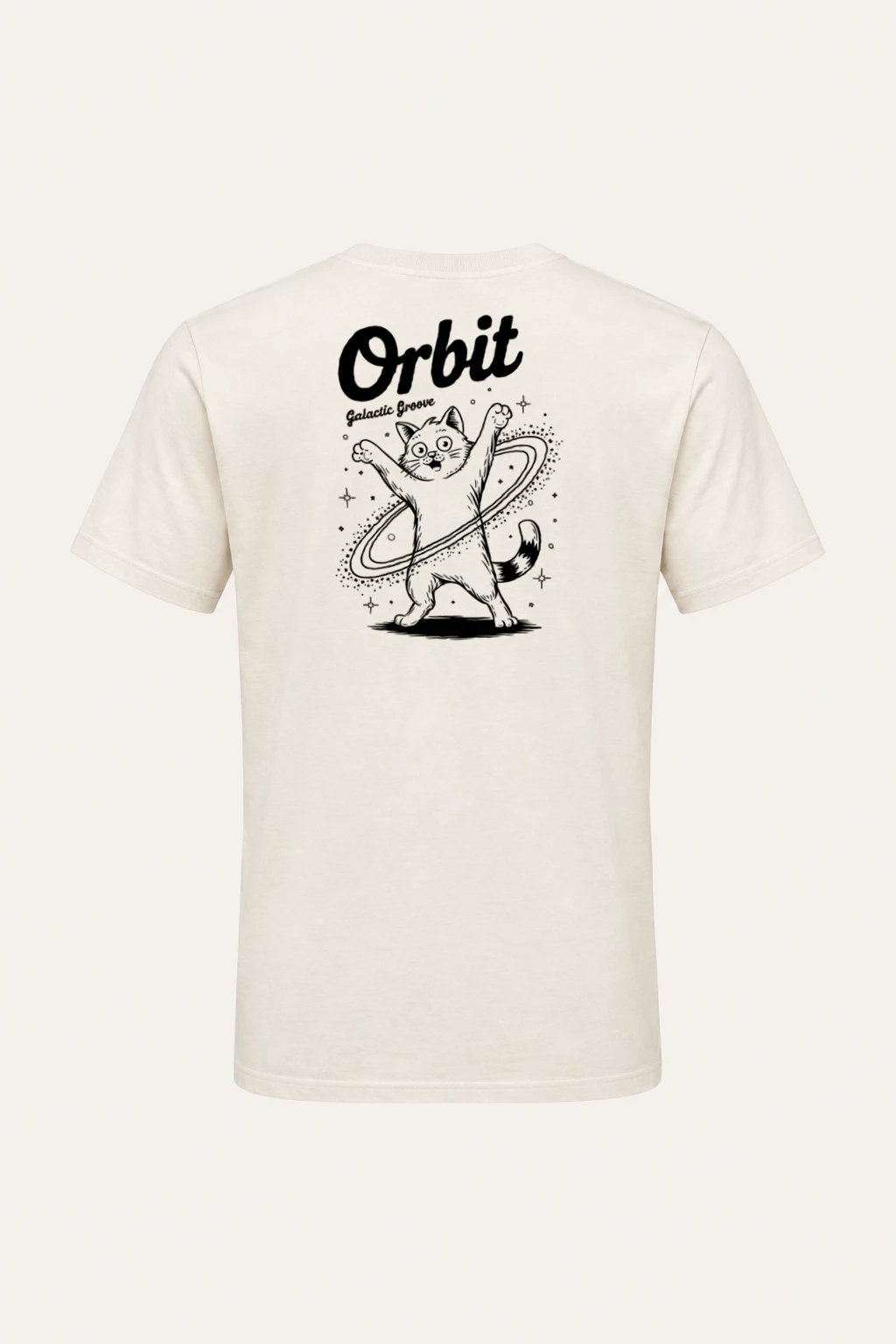 "Orbit Galactic Groove" Heavyweight Unisex Crewneck T-shirt | Gildan 5000