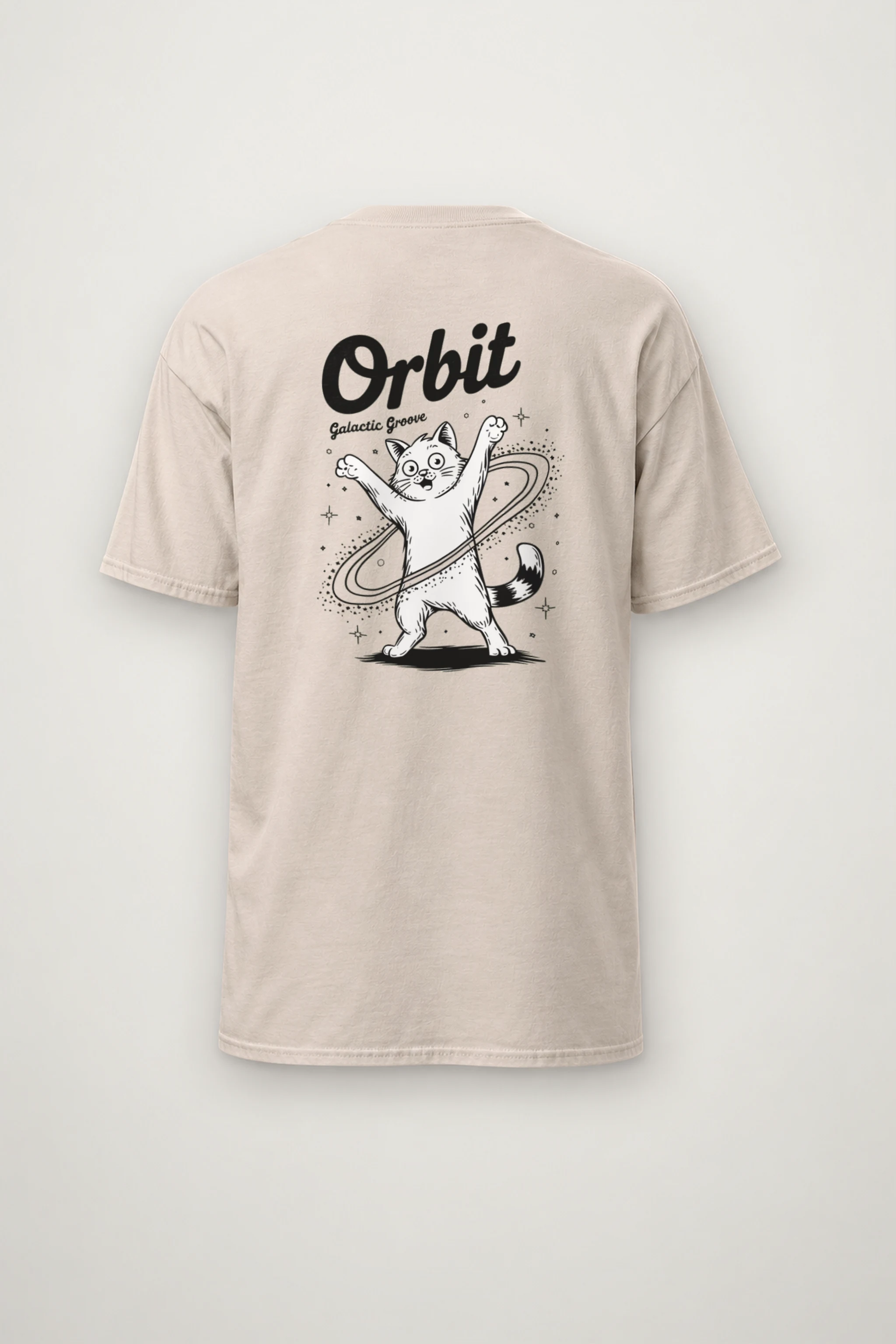 "Orbit Galactic Groove" Heavyweight Unisex Crewneck T-shirt