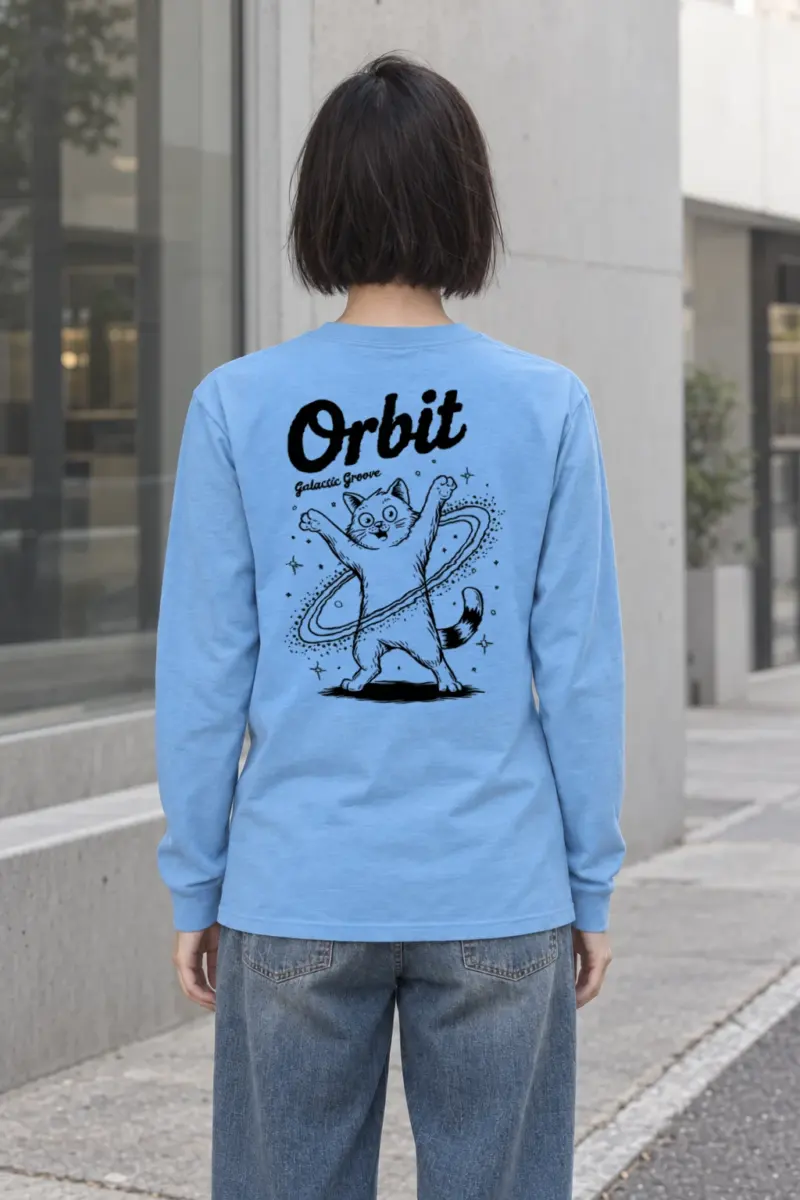 "Orbit Galactic Groove" Unisex Longsleeve T-shirt | Gildan 2400