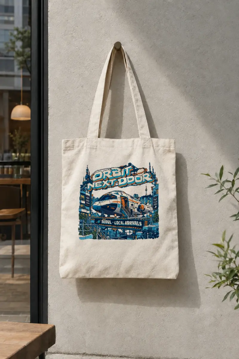 “Orbit Next Door” Classic Cotton Tote Bag