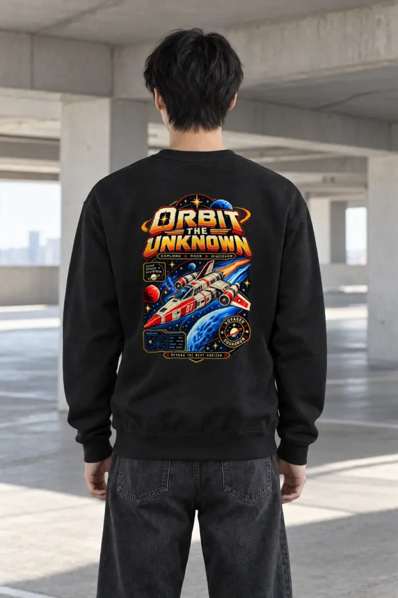 "Orbit The Unknown" Heavy Blend Unisex Crewneck Sweatshirt