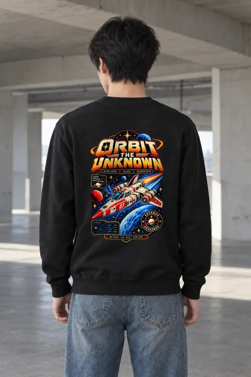 "Orbit The Unknown" Heavy Blend Unisex Crewneck Sweatshirt