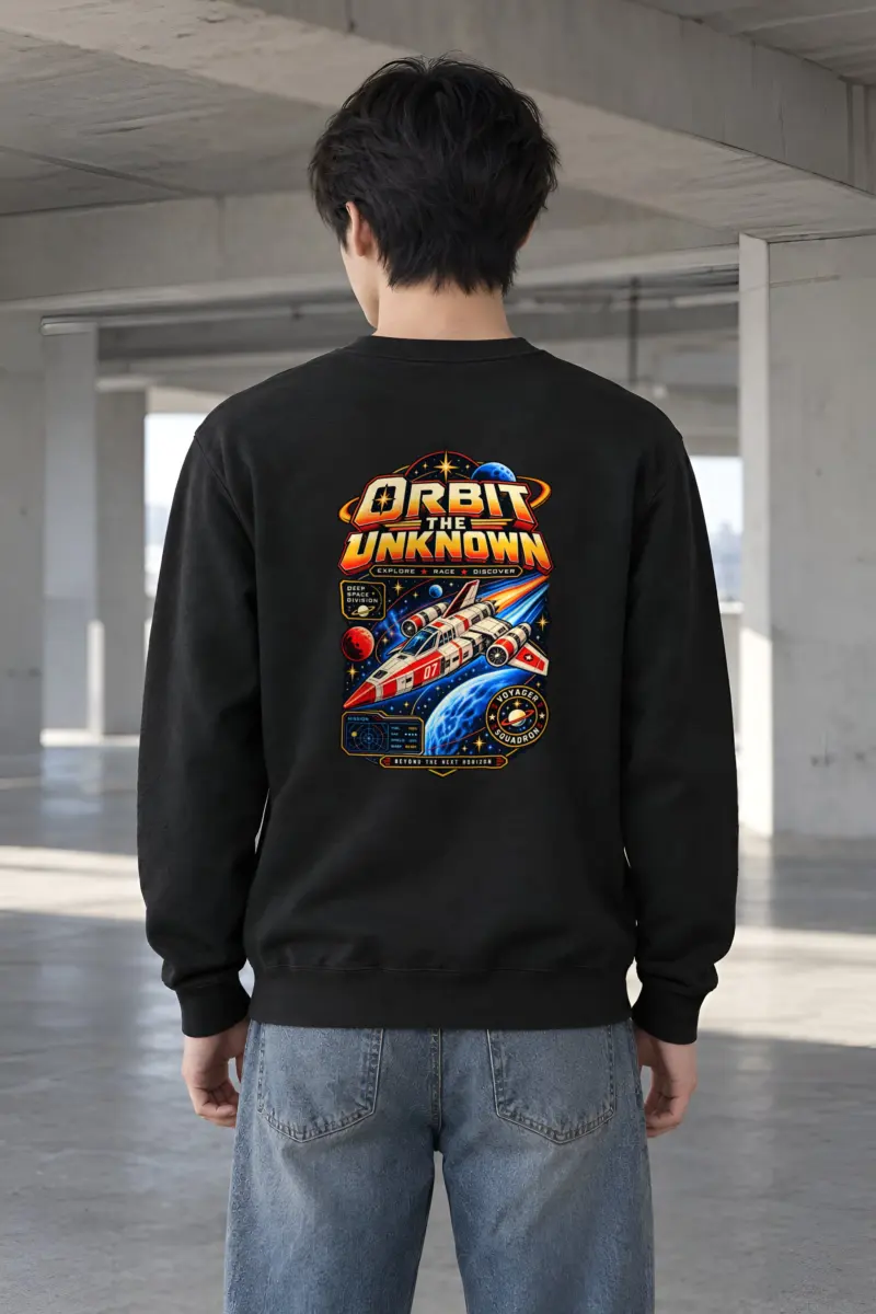 "Orbit The Unknown" Heavy Blend Unisex Crewneck Sweatshirt
