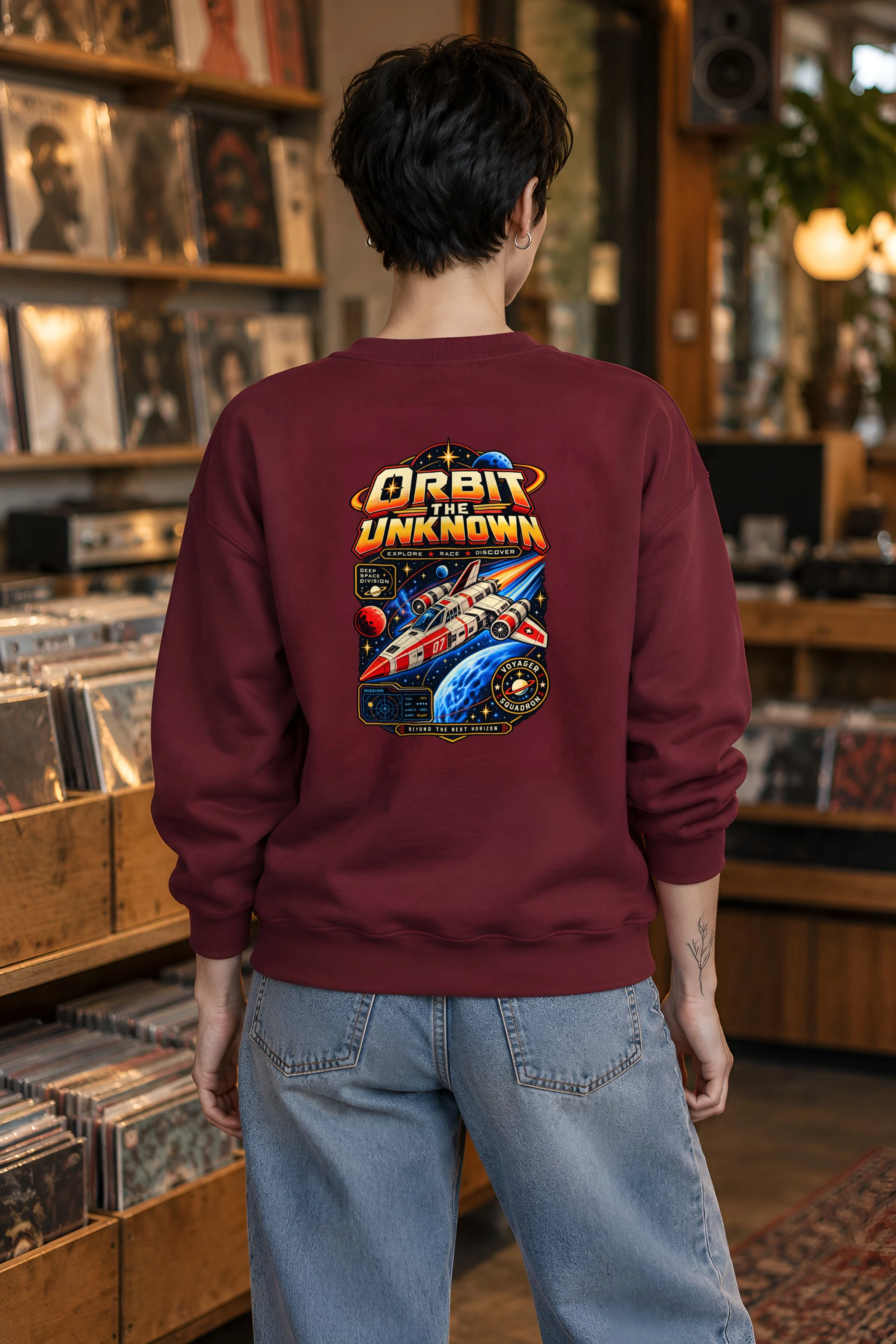 "Orbit The Unknown" 1 Crewneck Sweatshirt
