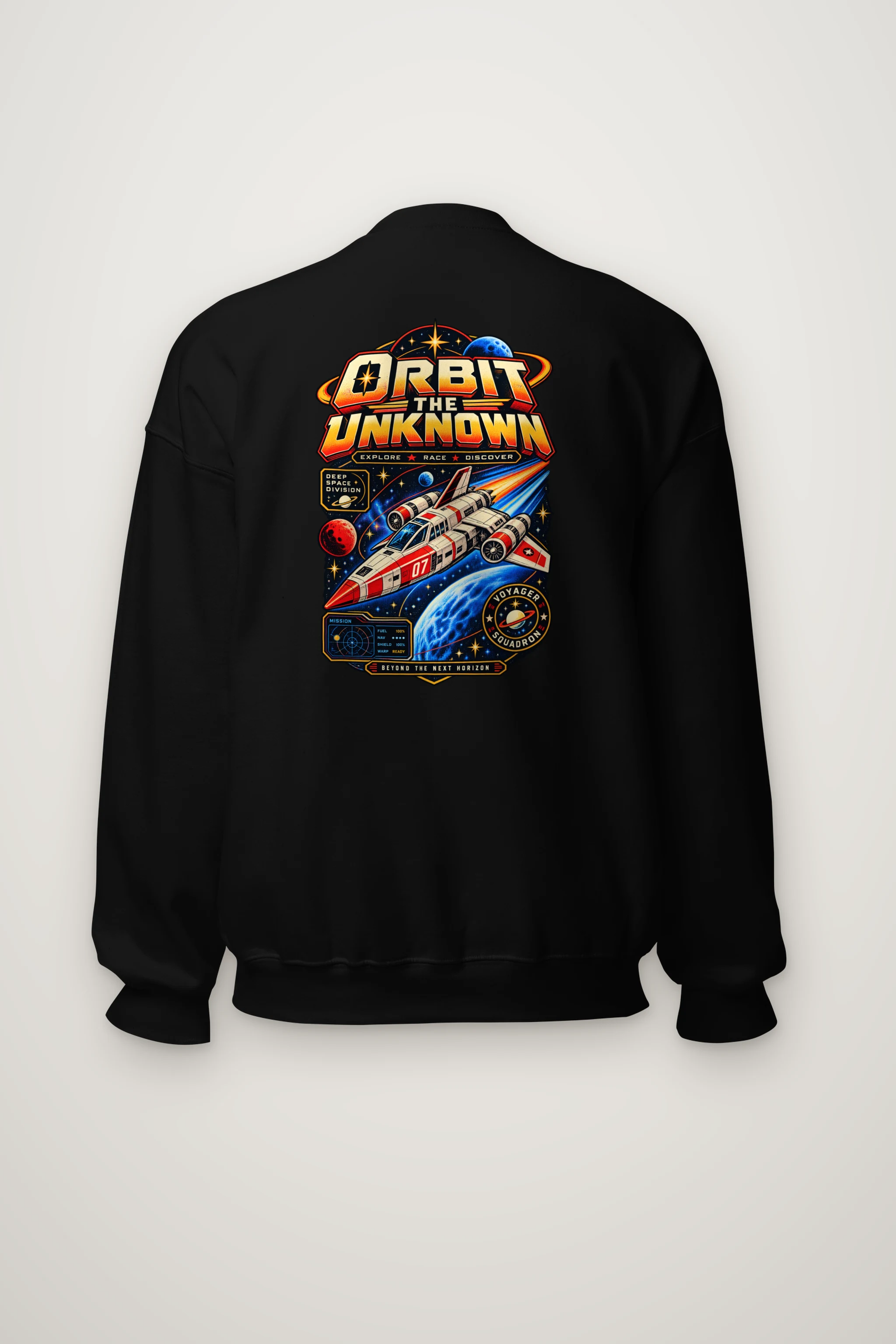 "Orbit The Unknown" Heavy Blend Unisex Crewneck Sweatshirt