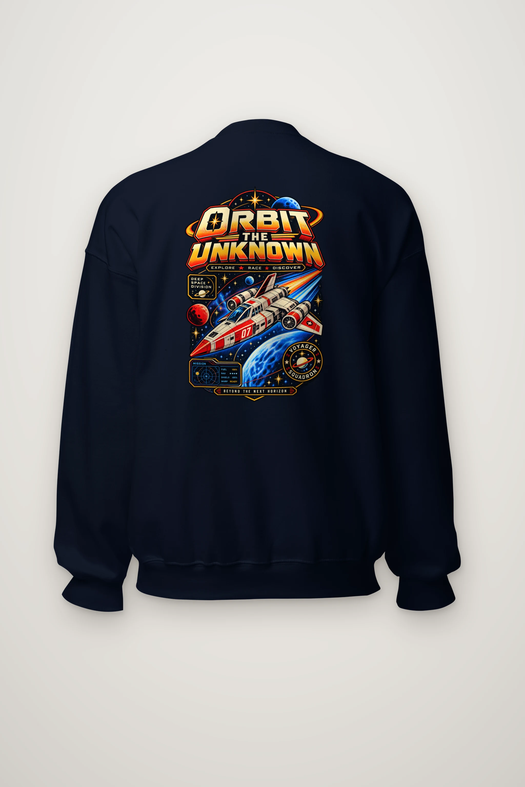 "Orbit The Unknown" Heavy Blend Unisex Crewneck Sweatshirt