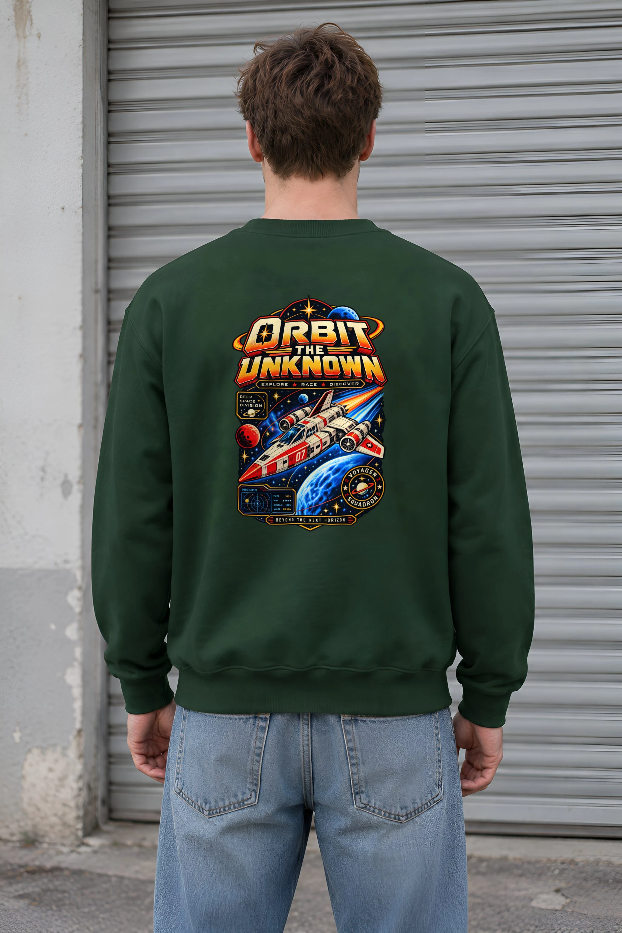 "Orbit The Unknown" 1 Crewneck Sweatshirt