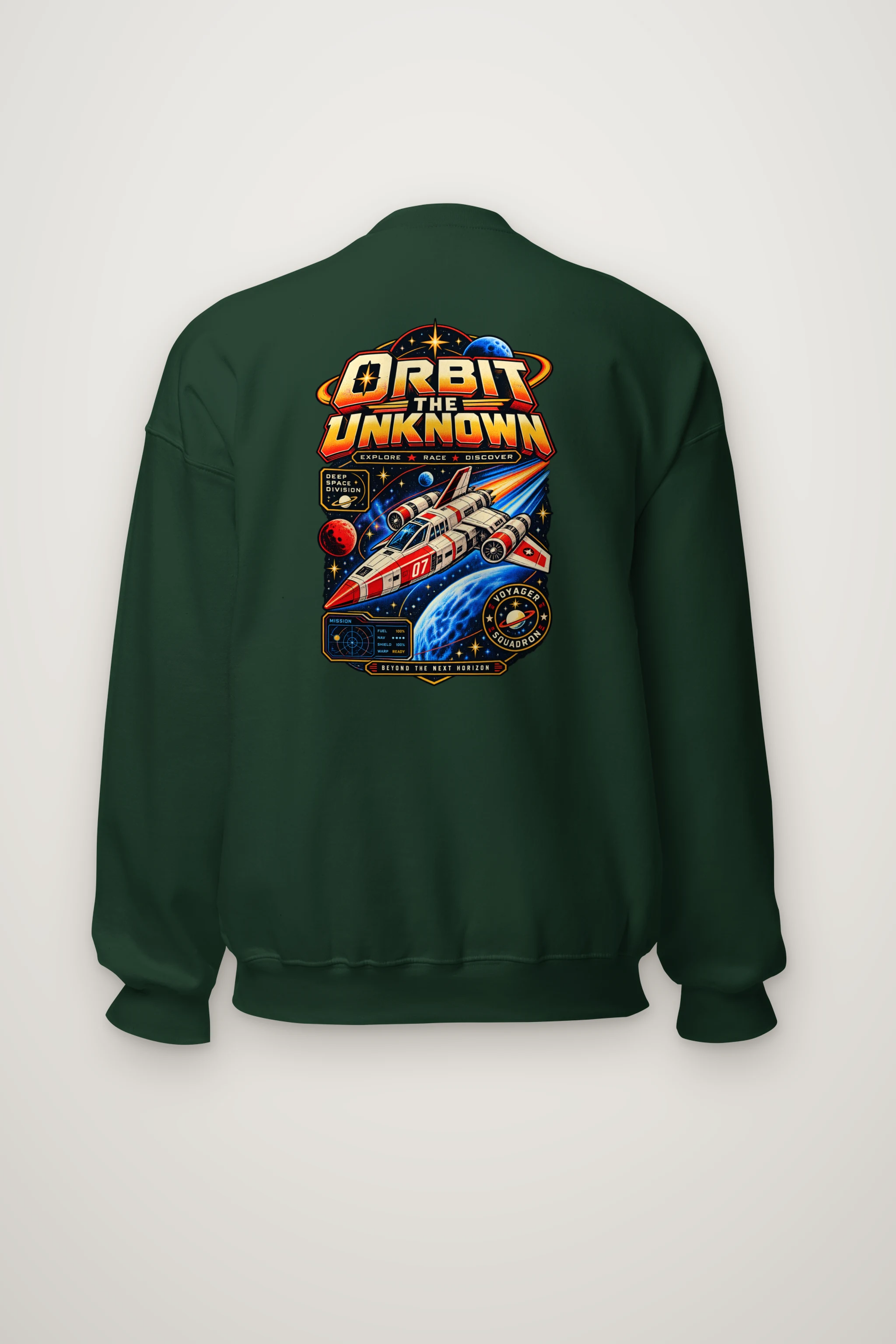 "Orbit The Unknown" Heavy Blend Unisex Crewneck Sweatshirt